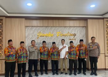 Perkuat Kebersamaan, LDII Silaturahim dengan Polda Lampung