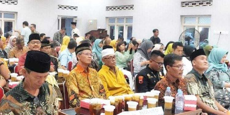 PC LDII Pedan menghadiri pisah-sambut Camat Pedan yang semula dijabat Marjana beralih ke Didik Sudiarto. Foto: LINES.