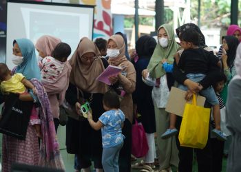 Cegah Stunting, Puskesmas Cipayung Gelar “Makan Bersama” di Ponpes Minhaajurrosyidin