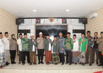 Sambut Tokoh Ormas Islam, Kapolres Sampang Komitmen Sukseskan Pilkada Damai 2024