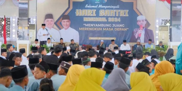 DPD LDII Musi Banyuasin (Muba) menghadiri “Peringatan Hari Santri Nasional” pada Selasa (29/10). Foto: LINES