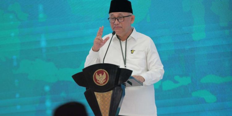 Ketum DPP LDII KH Chriswanto Santoso saat memberikan sambutan. Foto: LINES.