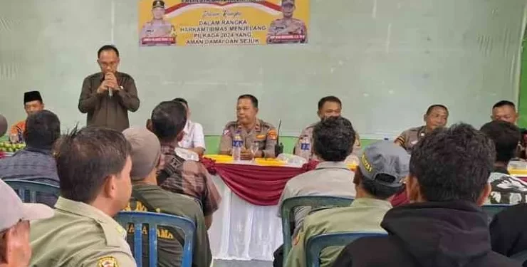 Ketua DPD LDII Kota Bandar Lampung, Yaumil Khair menghadiri kegiatan cooling system yang diselenggarakan oleh Polsek Tanjung Karang Barat pada Rabu (6/11). Foto: LINES