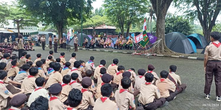 DPD LDII Tangerang Kota dan Tangerang Selatan menggelar Jambore Pramuka Penggalang pada Rabu (25/12). Foto: LINES.
