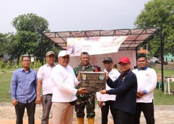 Ponpes Sumber Barokah Resmikan Lapangan Voli Bantuan Pemerintah Desa Wadas