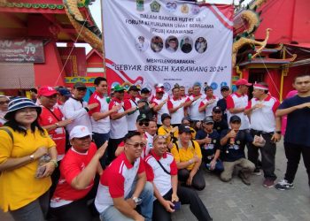 Puluhan Warga LDII Ikuti Gebyar Bersih FKUB Karawang