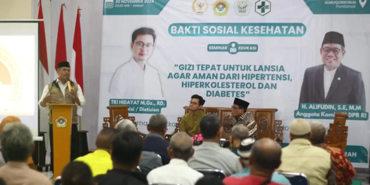DPW LDII Kalimantan Barat (Kalbar) bekerja sama dengan Forum Komunikasi Kesehatan Islam (FKKI) menghelat “Bakti Sosial Kesehatan”. Foto: LINES