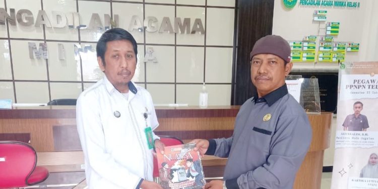 PAC LDII Inauga silaturrahim dengan Pengadilan Agama Mimika, Ketua RT 15 Kelurahan Inauga, dan Kantor Kelurahan Inauga. Foto: LINES.