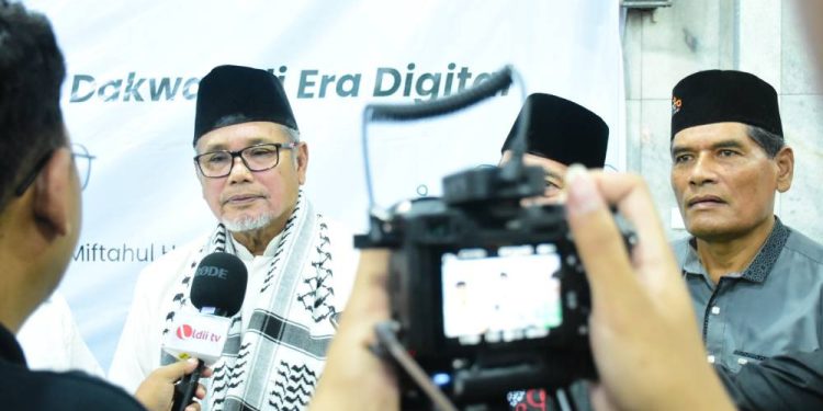 DPW LDII Provinsi Riau bekerja sama dengan Majelis Ulama Indonesia (MUI) Provinsi Riau mengadakan pengajian akbar awal tahun 2025. Foto: LINES.