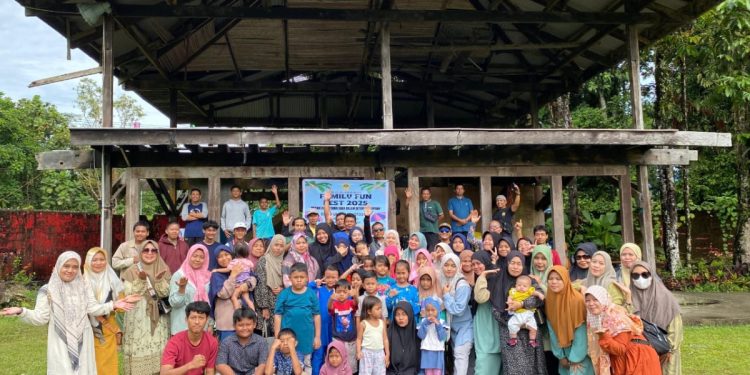 PAC LDII Inauga mengadakan acara Family Fun Fest 2025 di Water Boom SP 3, Kabupaten Mimika, Papua Tengah, pada Minggu (5/1). Foto: LINES