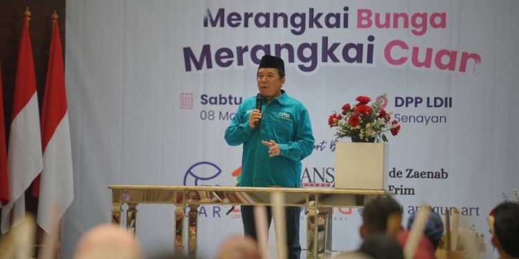 Ketua Departemen PKOSB DPP LDII, Edwin Sumiroza menegaskan, acara itu bertujuan meningkatkan kemandirian generasi muda. Foto: LINES.