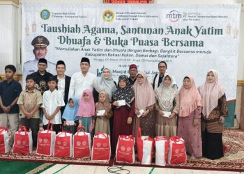 LDII Kabupaten Bekasi Helat Santunan Anak Yatim dan Duafa