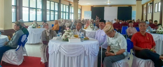 Ketua DPD LDII Kuningan menghadiri undangan halal bihalal sekaligus sebagai Dai Kamtibmas Polres Kuningan. Foto: LINES.