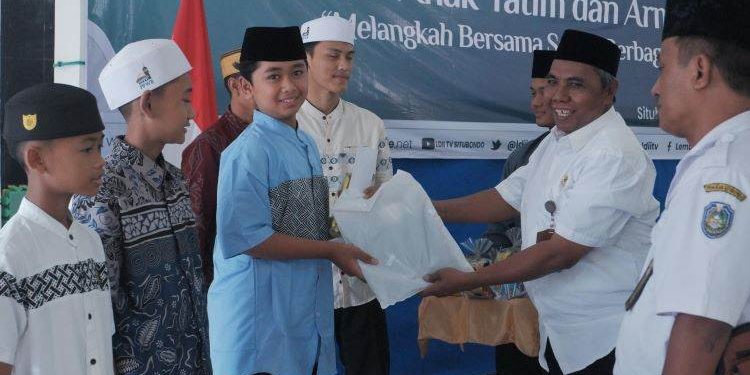 DPD LDII Situbondo mengadakan santunan untuk anak-anak yatim piatu. Foto: LINES.