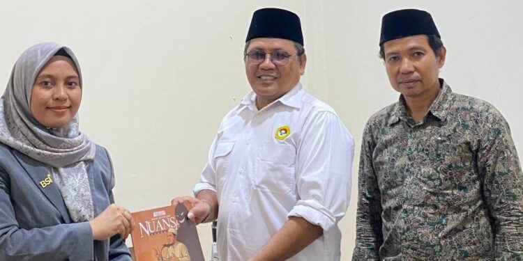 DPD LDII Luwu melaksanakan audiensi ke Bank Syariah Indonesia (BSI) di Kantor Bank BSI, Belopa, Sulawesi Selatan. Foto: LINES.