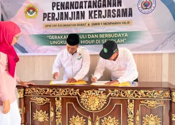 LDII Kalbar Kerja Sama SMKN 1 Mempawah Hilir Giatkan Peduli Lingkungan di Sekolah