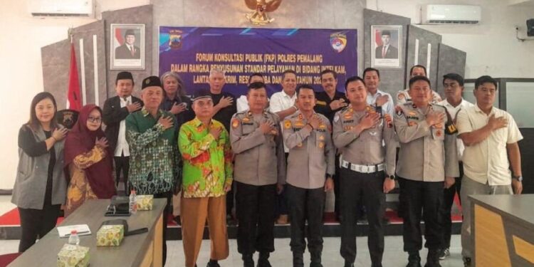 DPD LDII Kabupaten Pemalang mendukung peningkatan kualitas pelayanan publik bersama Polres Pemalang. Foto: LINES.