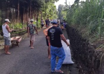 LDII Perkuat Semangat Gotong Royong Lewat Kerja Bakti Bersama Warga di Bantul
