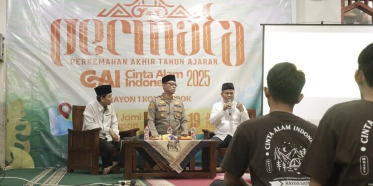 Wakapolsek Pancoran Mas, AKP H. M. Safiudin, menyampaikan dukungannya terhadap pelaksanaan Perkemahan  CAI LDII Kota Depok. Foto: LINES.