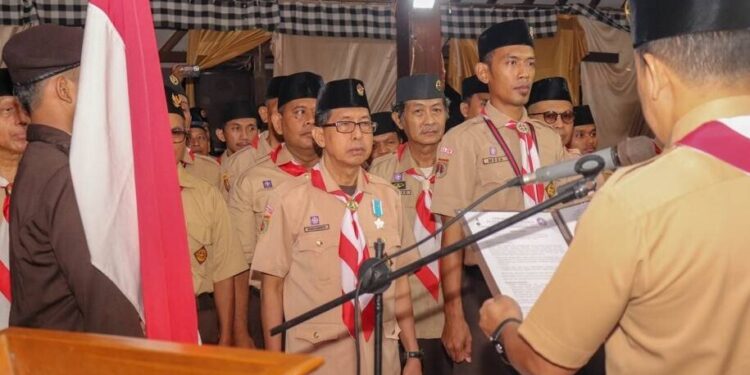 pelantikan pengurus Majelis Pembimbing Satuan Komunitas (Mabisako) dan Pimpinan Satuan Komunitas (Pinsako) Pramuka SPN Semarang. Foto: LINES.