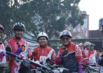 Ratusan Warga LDII Meriahkan HUT RI di Depok Funbike 2025