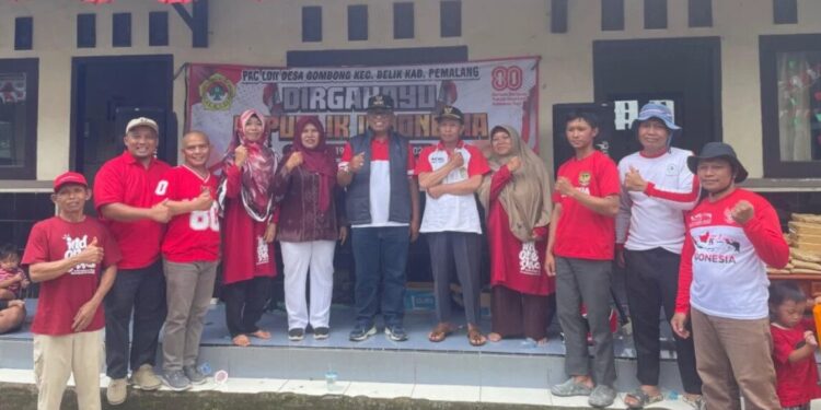 PAC LDII Gombong, Kabupaten Pemalang, Jawa Tengah menggelar rangkaian lomba HUT RI ke 80. Foto: LINES.