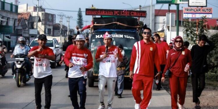 PC LDII Kecamatan Cikarang Selatan menggelar Karnaval Kemerdekaan. Foto: LINES.