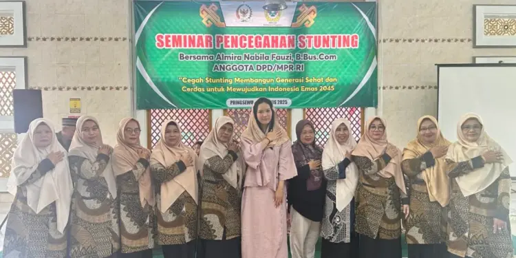DPD LDII Pringsewu menghelat “Seminar Pencegahan Stunting dan Gizi Keluarga”, bertema “Cegah Stunting, Membangun Generasi Sehat dan Cerdas untuk Mewujudkan Indonesia Emas 2045”. Foto: LINES