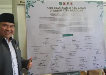 LDII Kabupaten Bandung Hadiri Deklarasi Damai dan Aman