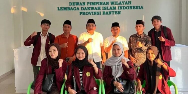 LDII Banten menjadi tujuan observasi lapangan sekelompok mahasiswa dari Universitas Sultan Ageng Tirtayasa. Foto: LINES.