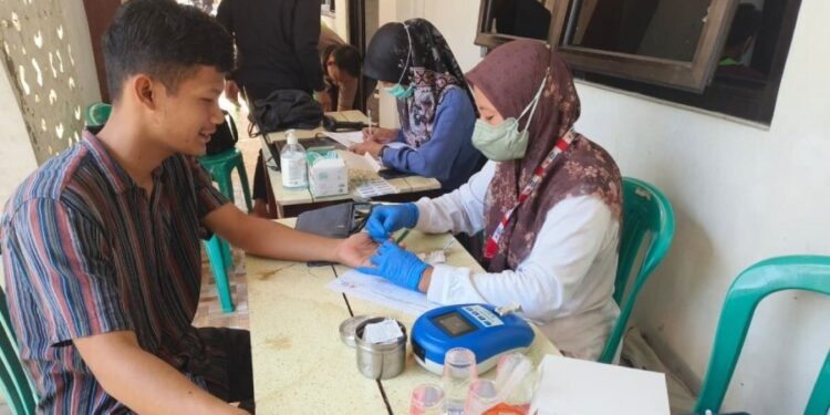 LDII Kudus menggelar kegiatan donor darah yang berlangsung di Pondok Pesantren Baitul Qudus, Desa Panjang, Kecamatan Bae, Kudus. Foto: LINES.