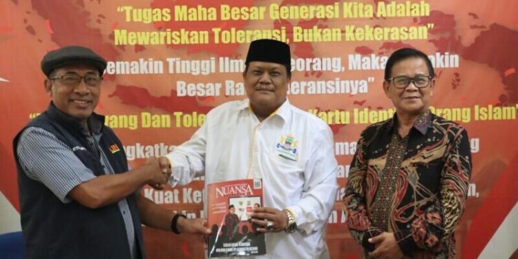 DPD LDII Kabupaten Bekasi audiensi dengan Forum Kerukunan Umat Beragama (FKUB) Kabupaten Bekasi pada Kamis (25/9). Foto: LINES.