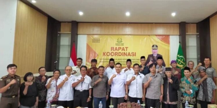 LDII Kabupaten Pemalang menghadiri Rapat Koordinasi (Rakor) Pengawasan Aliran Kepercayaan dan Keagamaan dalam Masyarakat. Foto: LINES.