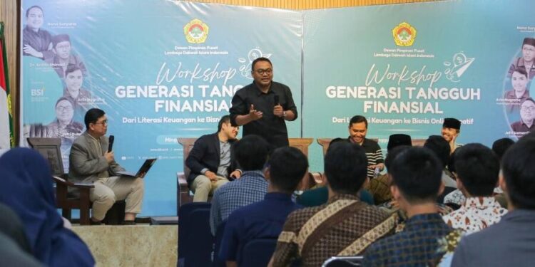 Workshop Generasi Tangguh Finansial Dari Literasi Keuangan ke Bisnis Online Kreatif digelar DPP LDII. Foto: LINES.