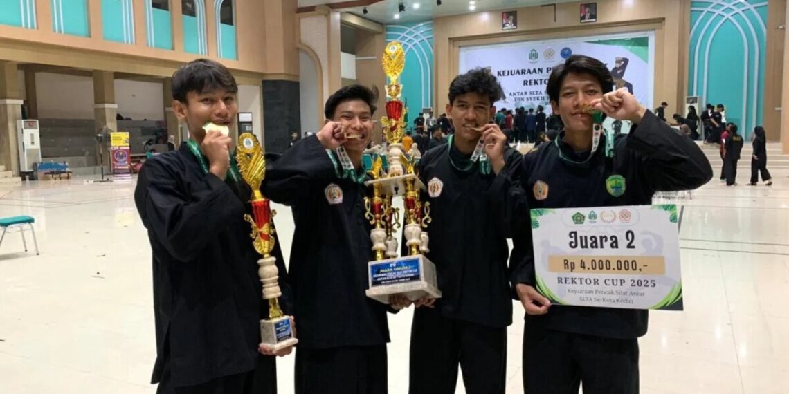 Santri Wali Barokah Boarding School Raih 4 Juara Pencak Silat Rektor Cup 2025 UIN Syekh Wasil Kediri