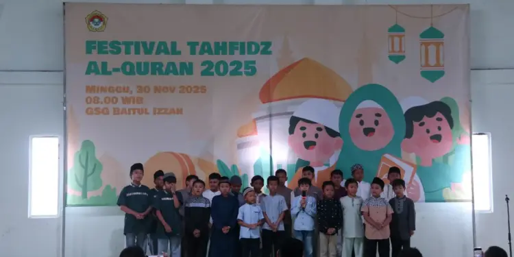 DPD LDII Kabupaten Bandung Barat menggelar Festival Tahfidz Al-Quran 2025, pada Minggu (30/11), di Pondok Pesantren Baitul Izzah, Cimahi, Jawa Barat. Foto: LINES
