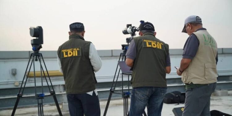 DPD LDII Kota Bekasi turut berpartisipasi dalam pelaksanaan rukyatul hilal  Syawal. Foto: LINES.