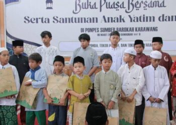 Pondok Pesantren Sumber Barokah Santuni Ratusan Anak Yatim dan Dhuafa