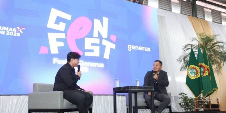 Talkshow inspiratif GenFest di Munas X LDII bertajuk “Dari Nol Jadi Level Up”. Foto: LINES.