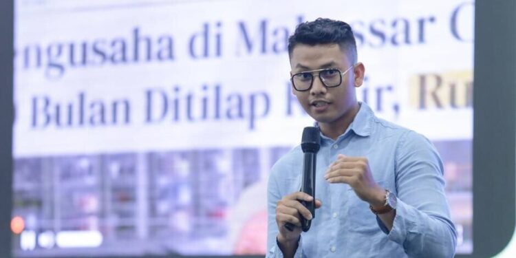 Owner Jabon Group, Oktavian Fauzi mengisi talkshow penutup di GenFest Munas X LDII 2026. Foto: LINES.