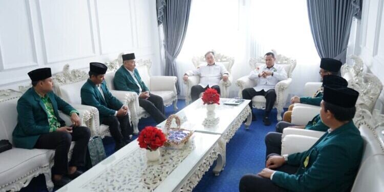 DPW LDII Lampung silaturahim dengan Kanwil Kemenag Lampung. Foto: LINES.