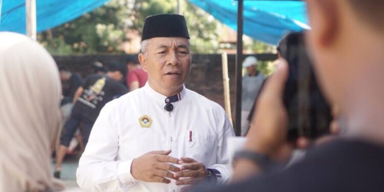 DPW LDII Sulawesi Barat menerima kurban amanah dari anggota DPD RI Sulbar Jupri Mahmud. Foto: LINES.
