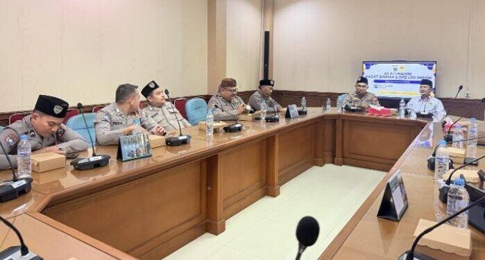 Polres Gresik silaturahim ke kantor DPD LDII Kabupaten Gresik. Foto: LINES.